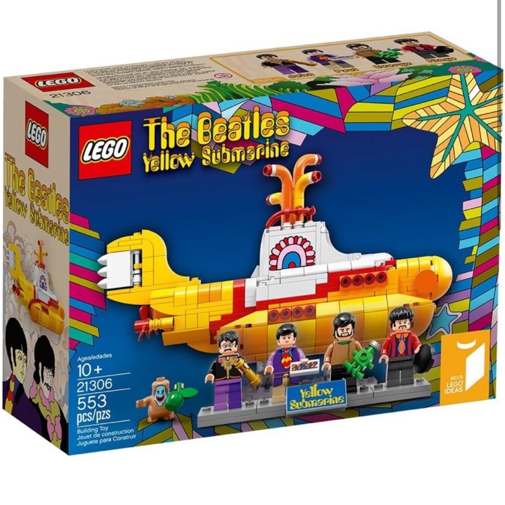 LEGO Yellow Submarine Set with Red Accents